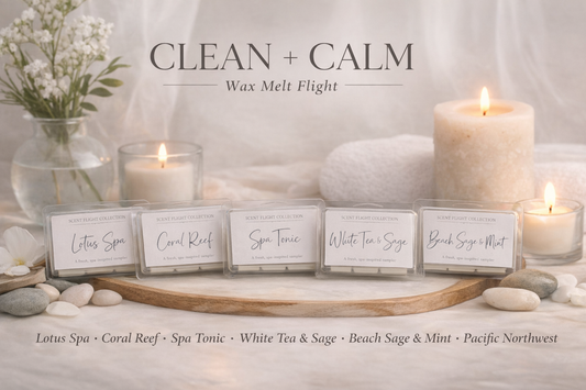 Clean + Calm Wax Melt Flight