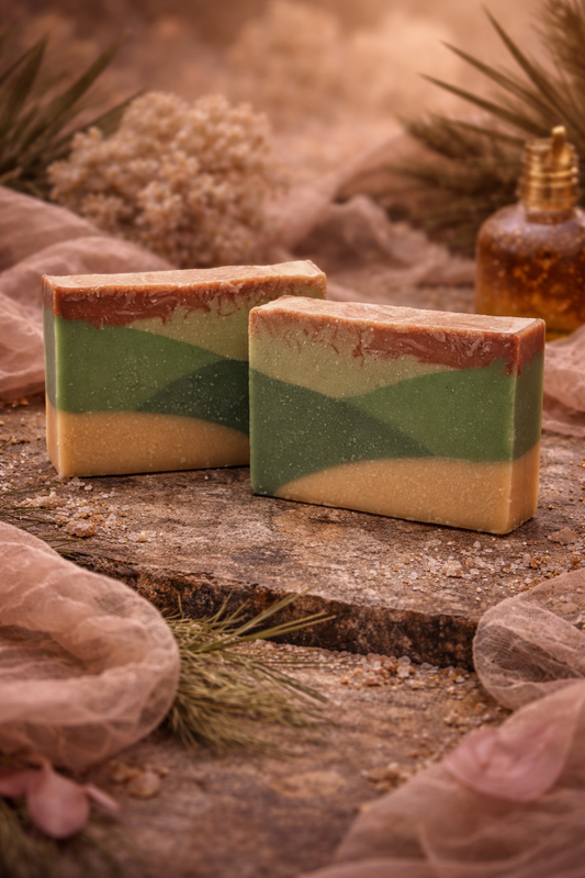 Salted Desert Oasis — Cold Process Soap